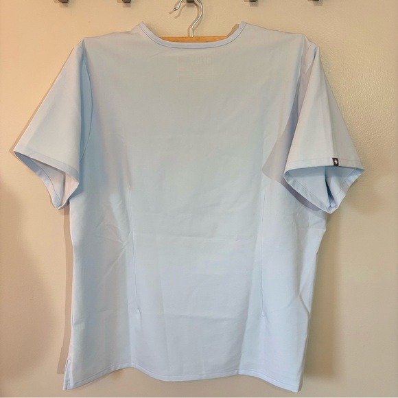 Figs Light Blue Scrub Set with Neon Accents, Technical Collection XXL - Picture 6 of 12